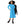Blue Midi Dress – Print Long Sleeve Occasion - Dipaliz - Dresses - Xs