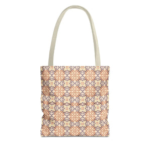 Abstract Beige Pattern Tote Bag – Daily use - Dipaliz - Bags