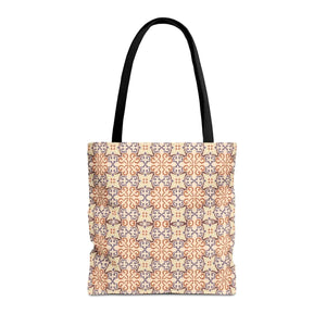 Abstract Beige Pattern Tote Bag – Daily use - Dipaliz - Bags
