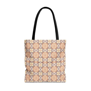 Abstract Beige Pattern Tote Bag – Daily use - Dipaliz - Bags