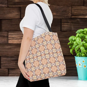 Print Tote Bag Abstract Beige Pattern Chic Style - Dipaliz - Bags