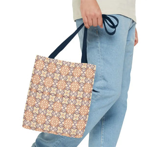 Print Tote Bag Abstract Beige Pattern Chic Style - Dipaliz - Bags