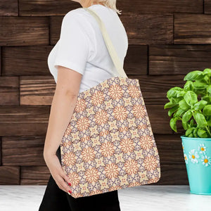 Print Tote Bag Abstract Beige Pattern Chic Style - Dipaliz - Bags