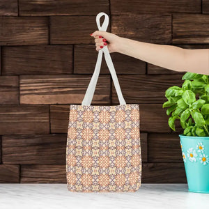 Print Tote Bag Abstract Beige Pattern Chic Style - Dipaliz - Bags