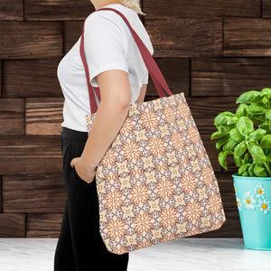 Print Tote Bag Abstract Beige Pattern Chic Style - Dipaliz - Bags