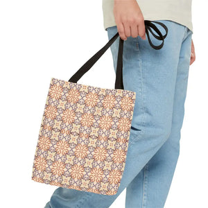 Print Tote Bag Abstract Beige Pattern Chic Style - Dipaliz - Bags