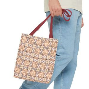 Print Tote Bag Abstract Beige Pattern Chic Style - Dipaliz - Bags