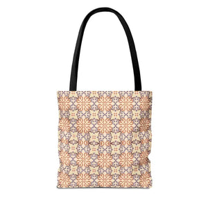 Print Tote Bag Abstract Beige Pattern Chic Style - Dipaliz - Bags