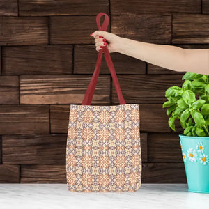 Print Tote Bag Abstract Beige Pattern Chic Style - Dipaliz - Bags