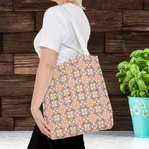 Print Tote Bag Abstract Beige Pattern Chic Style - Dipaliz - Bags