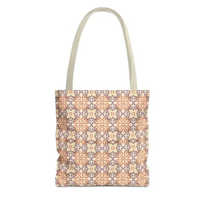 Print Tote Bag Abstract Beige Pattern Chic Style - Dipaliz - 13’’ × / Bags