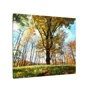 Autumn Season Matte Canvas Giant Tree Wall Art Print - Dipaliz - Posters Prints & Visual Artwork