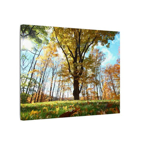 Autumn Season Matte Canvas Giant Tree Wall Art Print - Dipaliz - Posters Prints & Visual Artwork