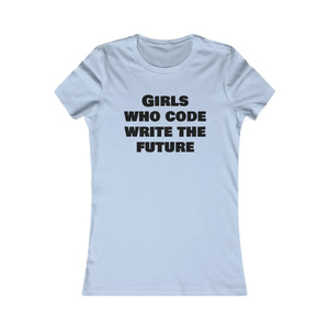 Stylish Women Coding Tee - Girls who Code Write the Future - Dipaliz - T-shirts - m