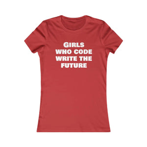 Stylish Women Coding Tee - Girls who Code Write the Future - Dipaliz - T-shirts - m
