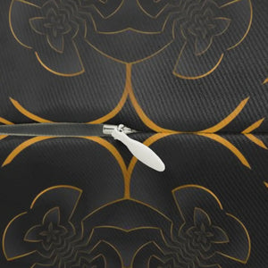 Gold Abstract Polyester Lumbar Pillow Spun - Dipaliz - Throw Pillows