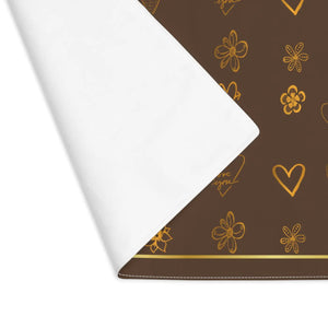 Gold Leaves Cotton Placemat – Luxury Cloth - Dipaliz - Placemats
