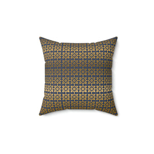 Chic Gold Pattern Polyester Square Pillow - Spun - Dipaliz - Throw Pillows