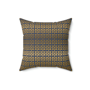 Chic Gold Pattern Polyester Square Pillow - Spun - Dipaliz - Throw Pillows