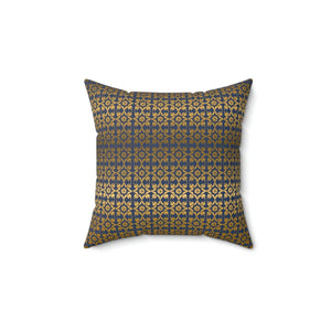 Chic Gold Pattern Polyester Square Pillow - Spun - Dipaliz - Throw Pillows