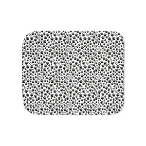 Soft Paw Print Sherpa Blanket - Two Colors - Dipaliz - Blankets