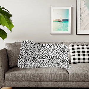 Paw Print Sherpa Blanket Two Colors - Blankets