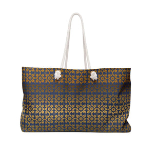 Golden Pattern Tote - Oversized Polyester Weekender - Dipaliz - Bags