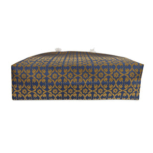 Golden Pattern Tote - Oversized Polyester Weekender - Dipaliz - Bags