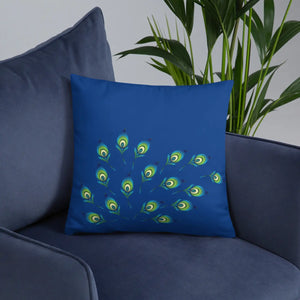 Graphic Peacock Pillow – Insert Included - Dipaliz - Throw Pillows