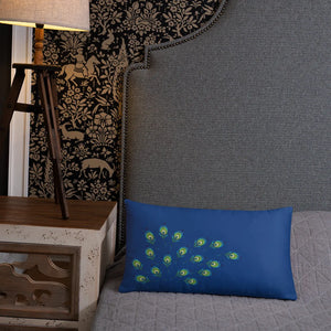 Graphic Peacock Pillow – Insert Included - Dipaliz - Throw Pillows