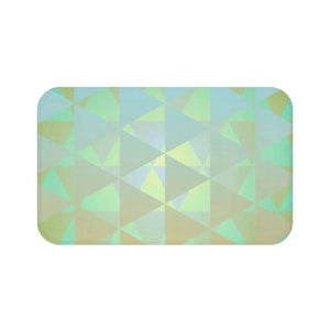 Plush Green Abstract Bath Mat - Soft Microfiber - Dipaliz - Home & Garden