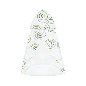 Trendy Green Pattern Dog Hoodie - White Rib Color - Dipaliz - Pet Hoodies