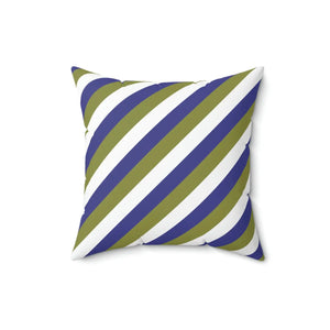 Bold Purple Striped Polyester Square Pillow - Dipaliz - Throw Pillows