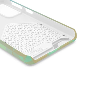 Sleek Green Triangles Abstract Phone Case - Dipaliz - Mobile Cases