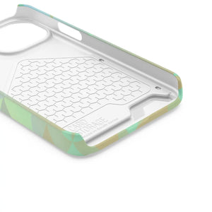Sleek Green Triangles Abstract Phone Case - Dipaliz - Mobile Cases