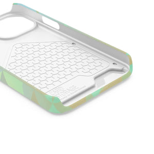 Sleek Green Triangles Abstract Phone Case - Dipaliz - Mobile Cases