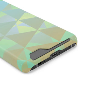 Sleek Green Triangles Abstract Phone Case - Dipaliz - Mobile Cases