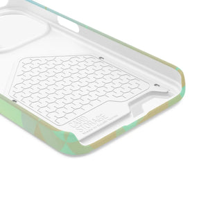 Sleek Green Triangles Abstract Phone Case - Dipaliz - Mobile Cases
