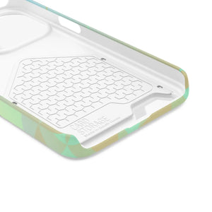 Sleek Green Triangles Abstract Phone Case - Dipaliz - Mobile Cases