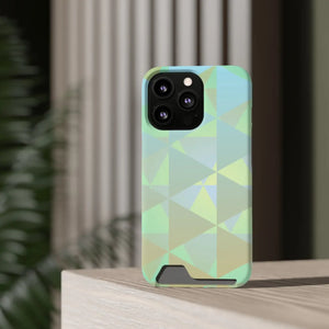 Sleek Green Triangles Abstract Phone Case - Dipaliz - Mobile Cases