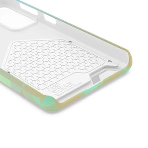 Sleek Green Triangles Abstract Phone Case - Dipaliz - Mobile Cases