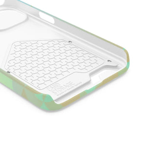 Sleek Green Triangles Abstract Phone Case - Dipaliz - Mobile Cases