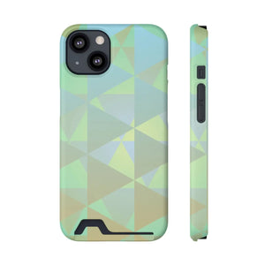 Sleek Green Triangles Abstract Phone Case - Dipaliz - Mobile Cases