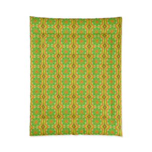 Yellow Geometrical Pattern Bedding – Microfiber - Dipaliz - Quilts & Comforters
