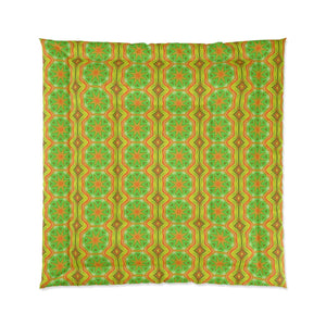 Yellow Geometrical Pattern Bedding – Microfiber - Dipaliz - Quilts & Comforters