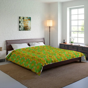 Yellow Geometrical Pattern Bedding – Microfiber - Dipaliz - Quilts & Comforters