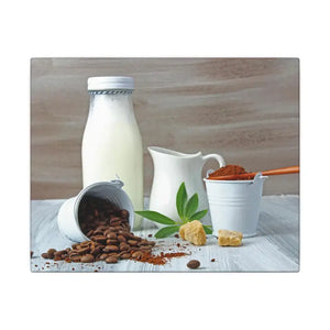 Ground Coffee with Milk Matte Canvas Stretched 0.75’’ - 10’’ x 8’’ (horizontal) / Posters Prints & Visual Artwork