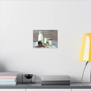 Ground Coffee with Milk Matte Canvas Stretched 0.75’’ - Posters Prints & Visual Artwork