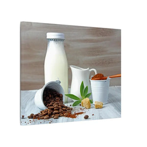 Ground Coffee with Milk Matte Canvas Stretched 0.75’’ - Posters Prints & Visual Artwork
