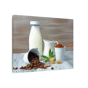 Ground Coffee with Milk Matte Canvas Stretched 0.75’’ - Posters Prints & Visual Artwork
